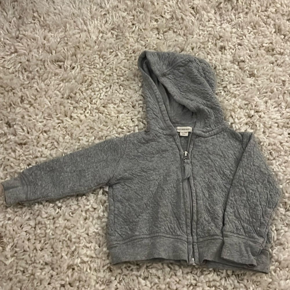 Burt’s Bee’s (6-9 Mo.) Grey Sweat jacket
